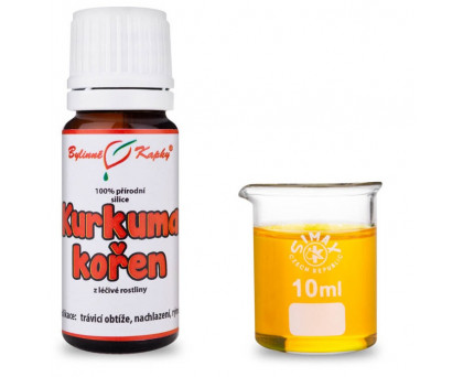 Kurkuma kořen - 100 % přírodní silice - esenciální (éterický) olej 10 ml 