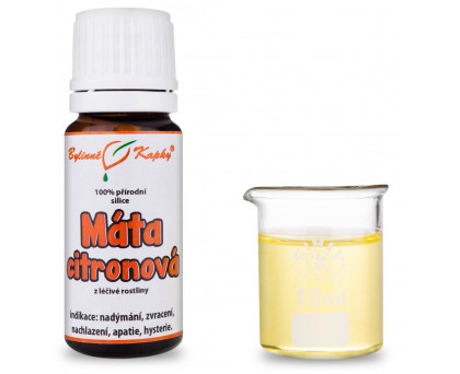 Máta citronová 100% přírodní silice - esenciální (éterický) olej 10 ml