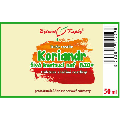 Koriandr živá nať BIO* kapky (tinktura) 50 ml