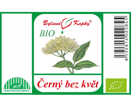 Černý bez květ BIO - bylinné kapky (tinktura)  50 ml