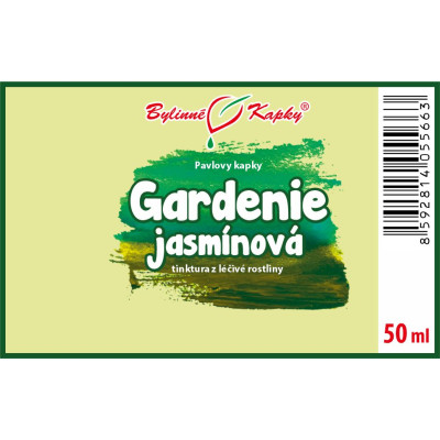 Tinktura z gardenie jasmínové|Gardenie jasmínová|Fytoterapia|Bylinné kvapky|Pavlove tinktúry|ZHI ZI (SHENG)