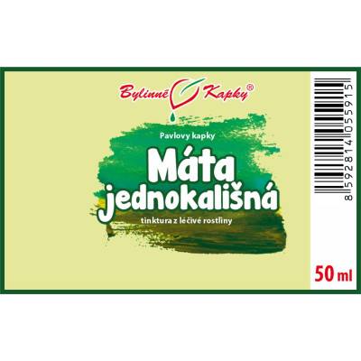 Tinktura z máty jednokališné|Máta jednokališná|Fytoterapia|Bylinné kvapky|Pavlove tinktúry|BO HE