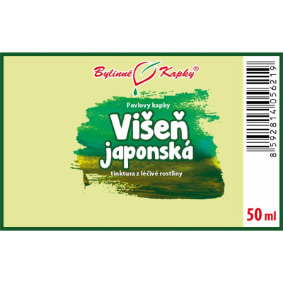 Tinktura z višně japonské|Višeň japonská|Fytoterapia|Bylinné kvapky|Pavlove tinktúry|YU LI REN