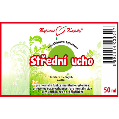 Střední ucho tinktura|Firma Bylinné kapky