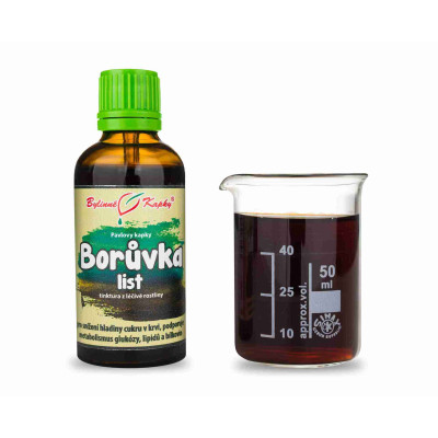 Borůvka list - bylinné kapky (tinktura) 50 ml