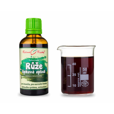 Růže šípková oplodí - bylinné kapky (tinktura) 50 ml
