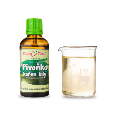 Pivoňka kořen bílý - bylinné kapky (tinktura) 50 ml