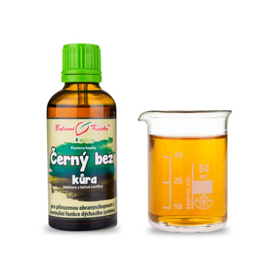 Černý bez kůra - bylinné kapky (tinktura) 50 ml