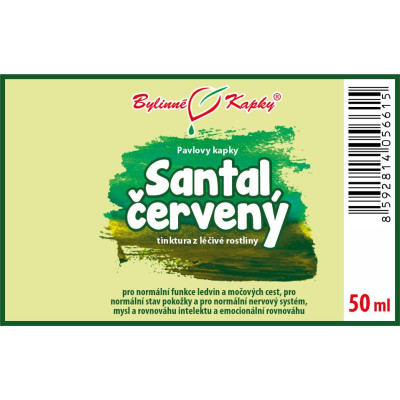 Tinktura ze santalu červeného|Santal červený|Bylinné kapky
