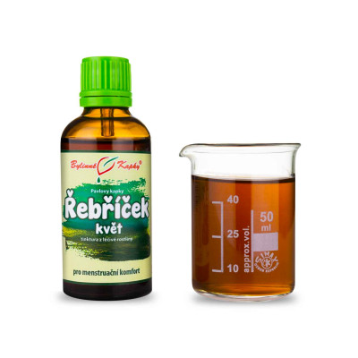Bylinná tinktúra z kvetu rebríčka|Rebríček|Fytoterapia|Bylinné kvapky
