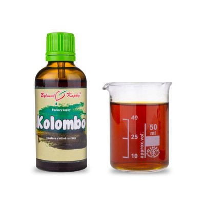 Kolombo (chebule dlanitá) tinktura 50 ml | Pavlovy bylinné kapky